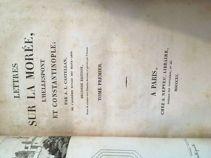 CASTELLAN (Antoine Laurent). Lettres sur...