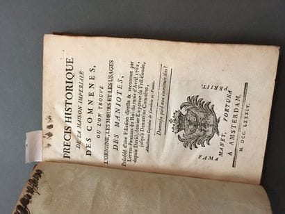 [COMNENE (Demetrius)]. Precis historique...