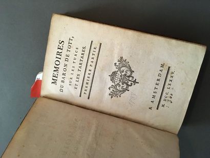 TOTT (Baron de). Mémoires [] sur les Turcs...
