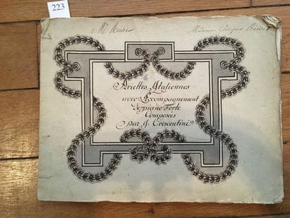 [MUSIQUE / MANUSCRIT - CRESCENTINI (Girolamo)]....