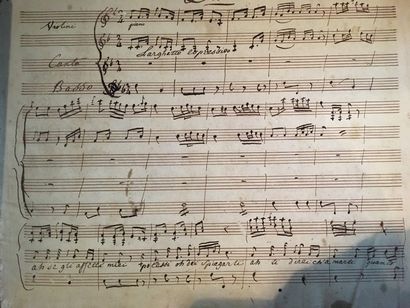 [MUSIQUE / MANUSCRIT]. SALIERI (Antonio)....