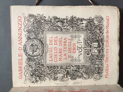 ANNUNZIO (Gabriele d'). Laudi del cielo,...