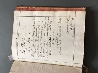 [FRANCE / MANUSCRIT]. « Le Tableau de la...