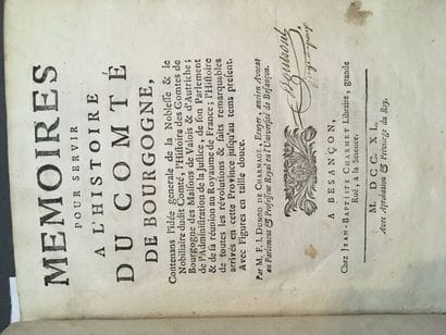 [FRANCHE-COMTÉ]. DUNOD DE CHARNAGE (François...