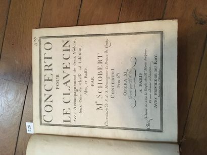 [MUSIQUE]. schobert (Johann). Concerto pour...