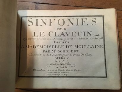 [MUSIQUE]. schobert (Johann). Sonates en...