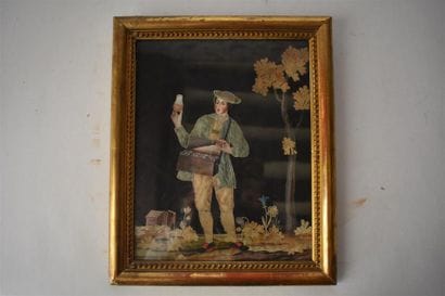 Ensemble de six broderies habillées, fin...