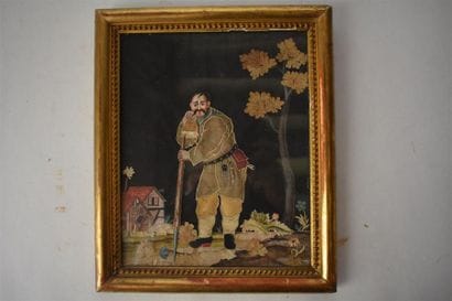 Ensemble de six broderies habillées, fin...