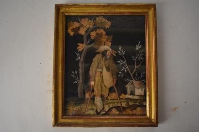 Ensemble de six broderies habillées, fin...