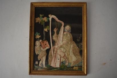 Ensemble de six broderies habillées, fin...