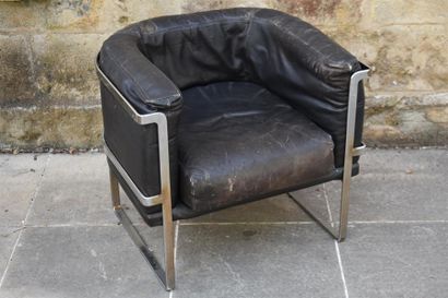 Dans le goût du CORBUSIER
Fauteuil en cuir...