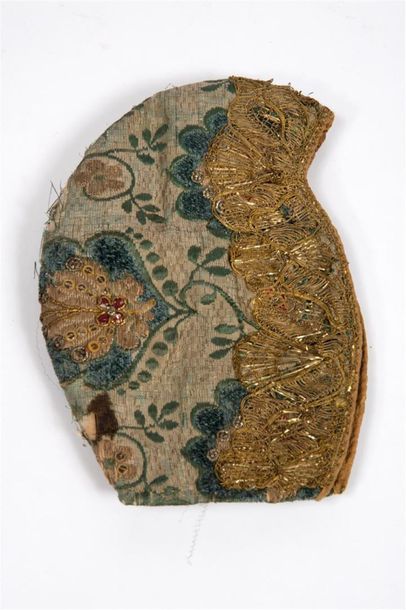 Coiffe brodée Alsace, XVIIIe siècle, 
Bonnet...