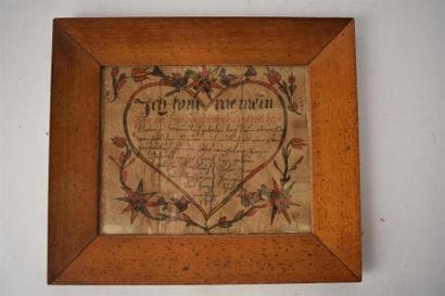 Souhait de baptême en forme de coeur, 1821
21...