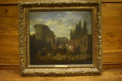 Dans le goût de Phillips Wouvermans 
La halte...