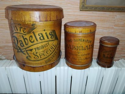 Ensemble de trois boîtes Rabelais, XIXe siècle
Comprenant...