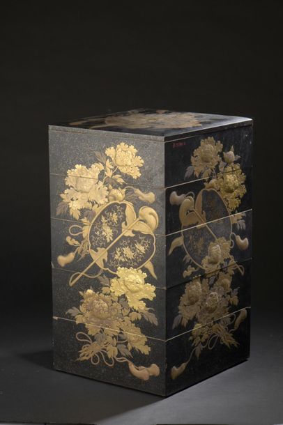 Lacquered wooden picnic box
Japan, Meiji...