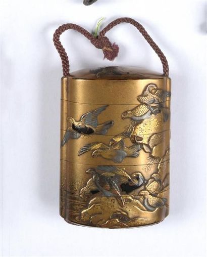 Inro with four compartments
Japan, 19th century
Decorated...