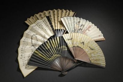 Five fans
China
Ink and color on paper and...