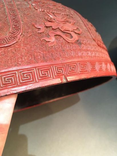 Covered box in red lacquer
China, late eighteenth...