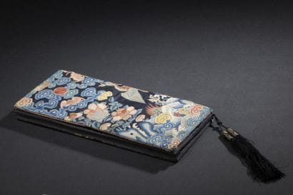 Embroidered silk pouch
China, Guangxu period...