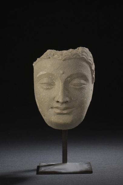 Stuccoed Buddha head
Afghanistan, Greco-Buddhist...