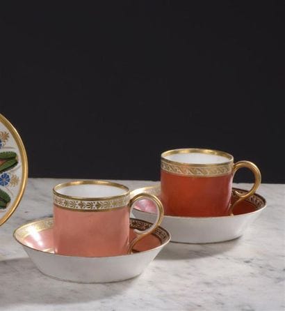 PARIS, Directoire
period Two cups of litron...