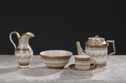 PARIS, beginning of the 19th century Porcelain...