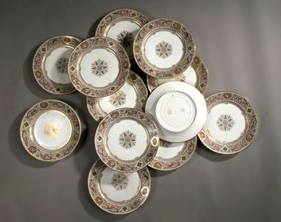 SEVRES, Louis-Philippe period, circa 1845
Set...