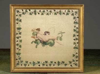 École FRANÇAISE, vers 1800
Femme abreuvant...