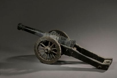Bronze barrel, with reinforcing ribs, two...