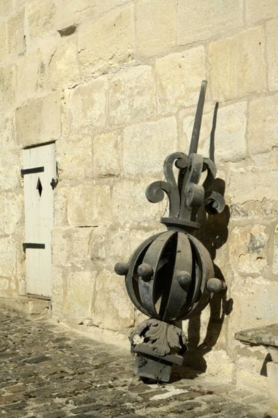 Épi de faîtage en zinc et bois en forme de...