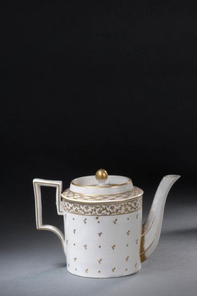PARIS, end of the XVIIIth century Porcelain...