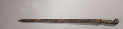 Dagger of venery. Brass handle, decorated...