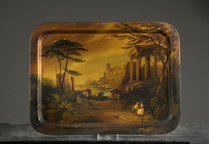 Napoleon III period tray
In papier-mâché...