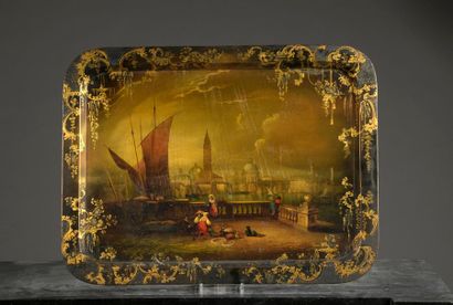 Napoleon III period tray
In papier-mâché...
