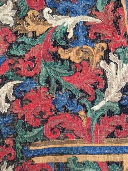 Tapestry hanging in wool stitch, Regency...