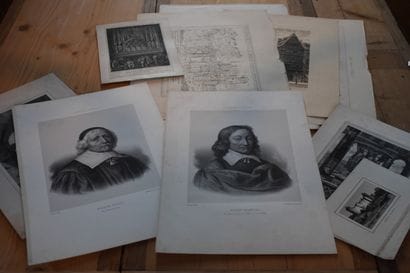 Lot de gravures et lithographies, XIXe siècle

Dont...