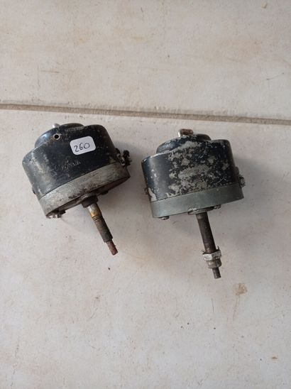 Pair of windscreen wiper motors.