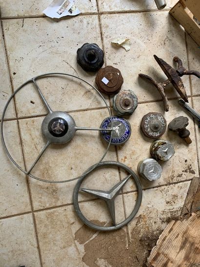 Mercedes parts including steering wheels...