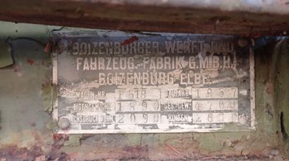 Floating bridge barge, model PF9, with trailer,...