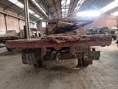Mercedes flatbed truck, model L 4500S, was...