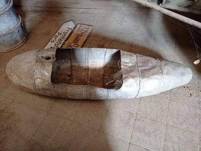 
Réservoir additionnel d'avion, en aluminium....