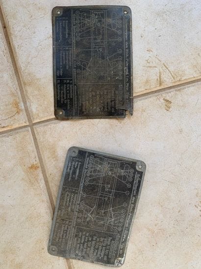 Lot de 2 schémas de graissage pour Stoewer...