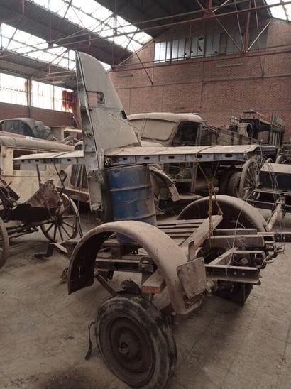 Restant de queue d'un avion Messerschmitt...