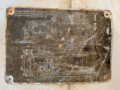 Schéma de graissage pour semi-chenillé DEMAG...