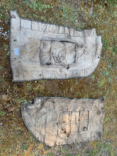 Set of 2 vehicle covers with windows.