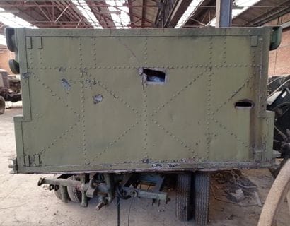 Floating bridge barge, model PF9, with trailer,...