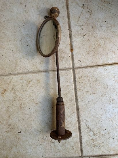 Rear view mirror for semi-track.