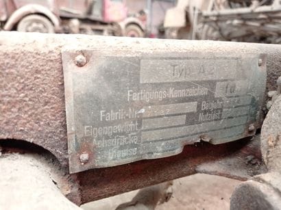 Trailer chassis type A2 1942.