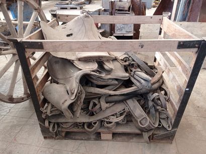 Lot of saddles, harnesses and miscellane...